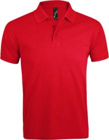 Рубашка поло мужская PRIME MEN 200 красная купить оптом с нанесение логотипа в Санкт-Петербурге