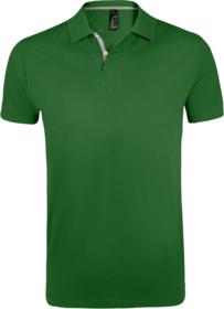 Рубашка поло мужская PORTLAND MEN 200 зеленая купить оптом с нанесение логотипа в Санкт-Петербурге