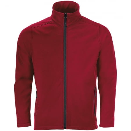 Куртка софтшелл мужская RACE MEN красная купить с нанесением логотипа оптом на заказ в интернет-магазине Санкт-Петербург