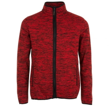 Куртка флисовая TURBO, красный с черным купить с нанесением логотипа оптом на заказ в интернет-магазине Санкт-Петербург