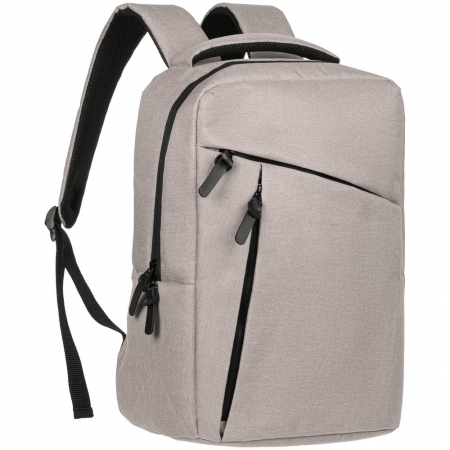 Рюкзак для ноутбука Onefold, светло-серый купить с нанесением логотипа оптом на заказ в интернет-магазине Санкт-Петербург