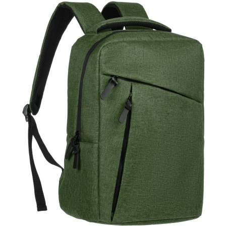 Рюкзак для ноутбука Onefold, хаки купить с нанесением логотипа оптом на заказ в интернет-магазине Санкт-Петербург