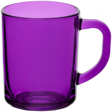 Кружка Enjoy, фиолетовая купить с нанесением логотипа оптом на заказ в интернет-магазине Санкт-Петербург
