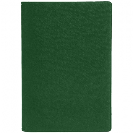 Обложка для паспорта Devon, темно-зеленый купить с нанесением логотипа оптом на заказ в интернет-магазине Санкт-Петербург