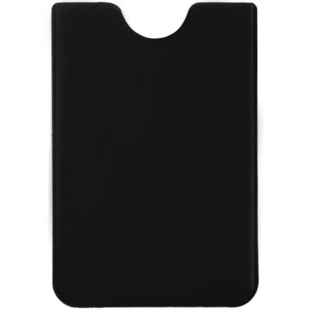 Чехол для карточки Dorset, черный купить с нанесением логотипа оптом на заказ в интернет-магазине Санкт-Петербург