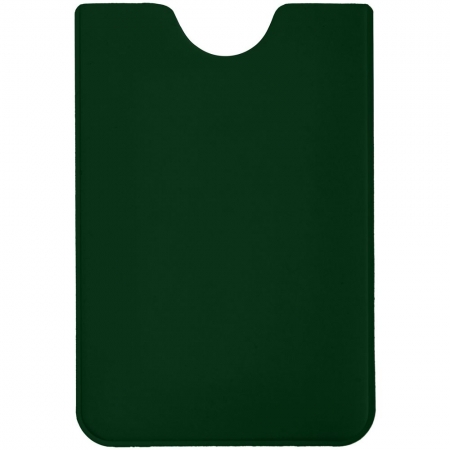 Чехол для карточки Dorset, зеленый купить с нанесением логотипа оптом на заказ в интернет-магазине Санкт-Петербург