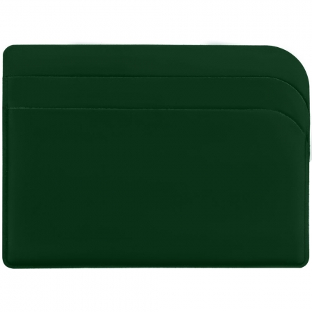 Чехол для карточек Dorset, зеленый купить с нанесением логотипа оптом на заказ в интернет-магазине Санкт-Петербург