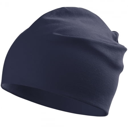 Шапка HeadOn, темно-синяя купить с нанесением логотипа оптом на заказ в интернет-магазине Санкт-Петербург