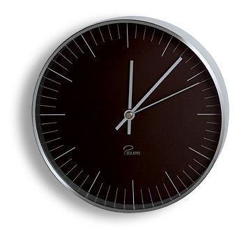 Настенные часы Tempus, черные купить с нанесением логотипа оптом на заказ в интернет-магазине Санкт-Петербург
