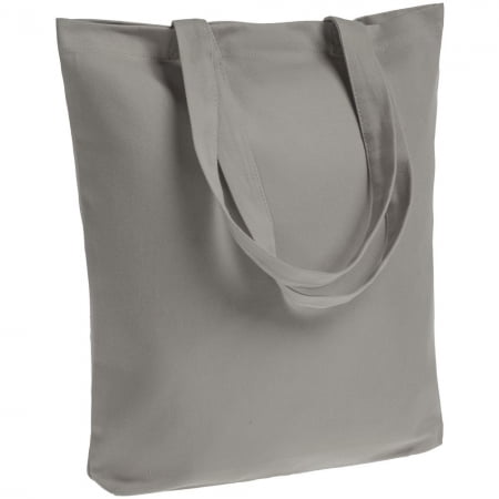 Холщовая сумка Avoska, серая купить с нанесением логотипа оптом на заказ в интернет-магазине Санкт-Петербург