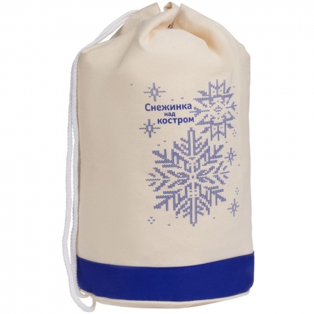 Холщовый рюкзак «Снежинка над костром» купить с нанесением логотипа оптом на заказ в интернет-магазине Санкт-Петербург