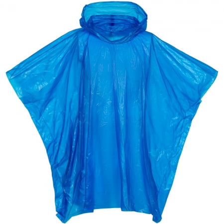 Дождевик-пончо RainProof, синий купить с нанесением логотипа оптом на заказ в интернет-магазине Санкт-Петербург