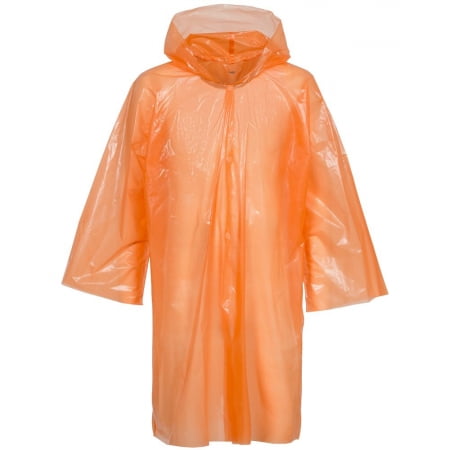 Дождевик-плащ BrightWay, оранжевый купить с нанесением логотипа оптом на заказ в интернет-магазине Санкт-Петербург