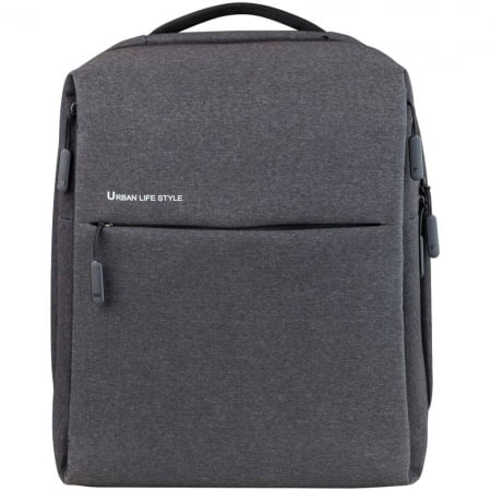 Рюкзак для ноутбука Mi City Backpack, темно-серый купить с нанесением логотипа оптом на заказ в интернет-магазине Санкт-Петербург