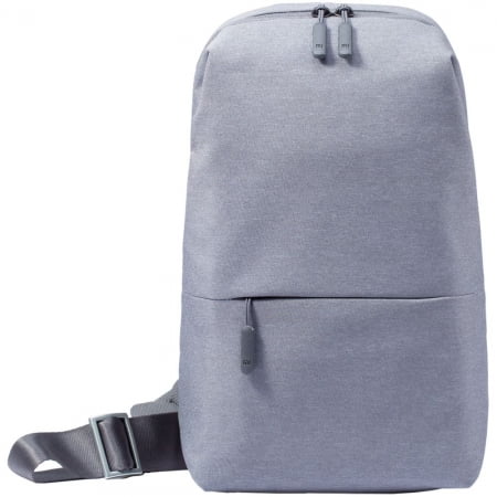 Рюкзак на одно плечо Mi City Sling Bag, светло-серый купить с нанесением логотипа оптом на заказ в интернет-магазине Санкт-Петербург