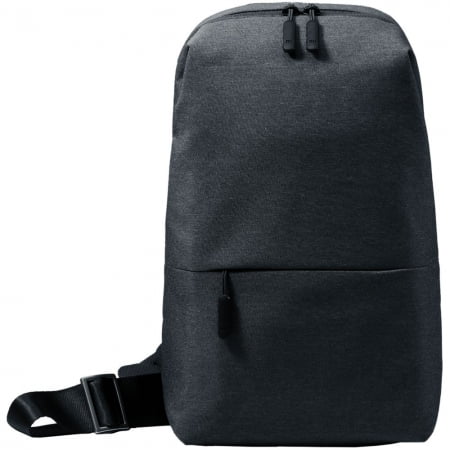 Рюкзак на одно плечо Mi City Sling Bag, темно-серый купить с нанесением логотипа оптом на заказ в интернет-магазине Санкт-Петербург