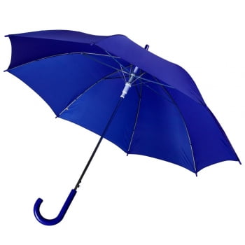 Зонт-трость Unit Promo, синий купить с нанесением логотипа оптом на заказ в интернет-магазине Санкт-Петербург