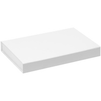 Коробка Silk с ложементом под ежедневник 13x21 см и ручку, белая купить с нанесением логотипа оптом на заказ в интернет-магазине Санкт-Петербург
