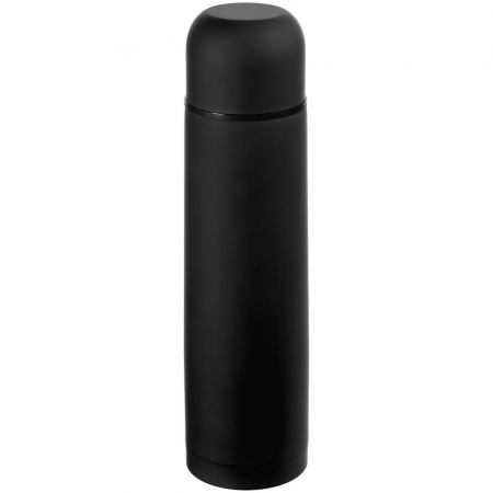 Термос Hiker Soft Touch 750, черный купить с нанесением логотипа оптом на заказ в интернет-магазине Санкт-Петербург
