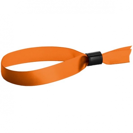 Несъемный браслет Seccur, оранжевый купить с нанесением логотипа оптом на заказ в интернет-магазине Санкт-Петербург