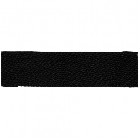 Лейбл тканевый Epsilon, XS, черный купить с нанесением логотипа оптом на заказ в интернет-магазине Санкт-Петербург