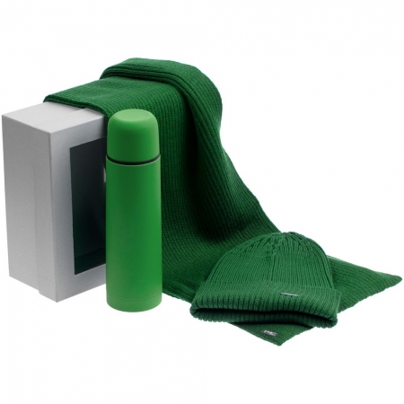 Набор Warm Walk, зеленый купить с нанесением логотипа оптом на заказ в интернет-магазине Санкт-Петербург