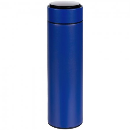 Смарт-бутылка Long Therm, синяя купить с нанесением логотипа оптом на заказ в интернет-магазине Санкт-Петербург