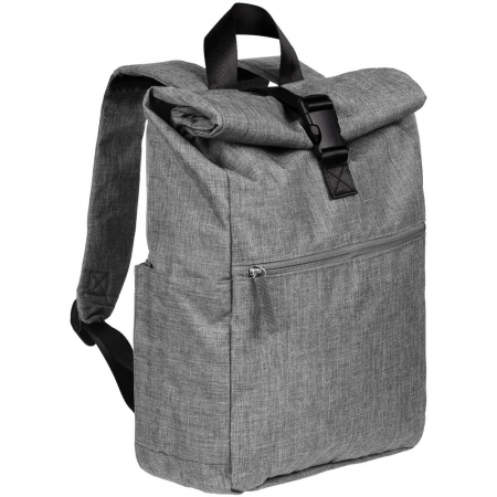 Рюкзак Packmate Roll, серый купить с нанесением логотипа оптом на заказ в интернет-магазине Санкт-Петербург