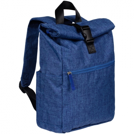 Рюкзак Packmate Roll, синий купить с нанесением логотипа оптом на заказ в интернет-магазине Санкт-Петербург