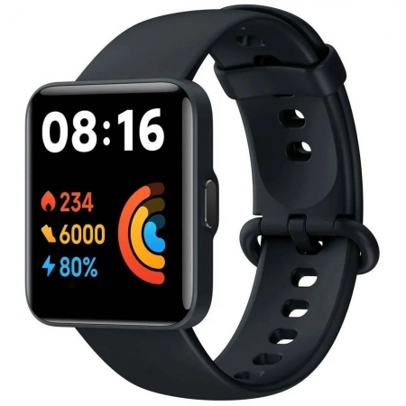Смарт-часы Redmi Watch 2 Lite, черные купить с нанесением логотипа оптом на заказ в интернет-магазине Санкт-Петербург