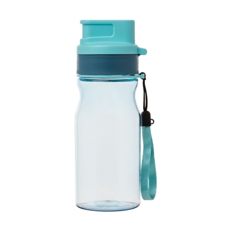 Бутылка для воды Jungle, голубая купить с нанесением логотипа оптом на заказ в интернет-магазине Санкт-Петербург