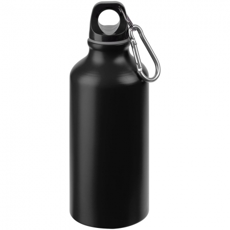 Бутылка для воды Funrun 400, черная купить с нанесением логотипа оптом на заказ в интернет-магазине Санкт-Петербург