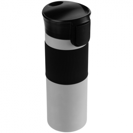 Термостакан Tralee XL, серый купить с нанесением логотипа оптом на заказ в интернет-магазине Санкт-Петербург