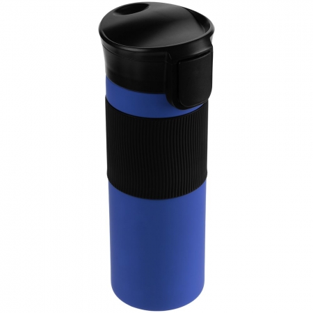 Термостакан Tralee XL, синий купить с нанесением логотипа оптом на заказ в интернет-магазине Санкт-Петербург