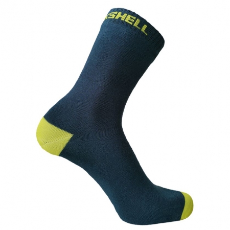 Водонепроницаемые носки Ultra Thin Crew, синие с желтым купить с нанесением логотипа оптом на заказ в интернет-магазине Санкт-Петербург
