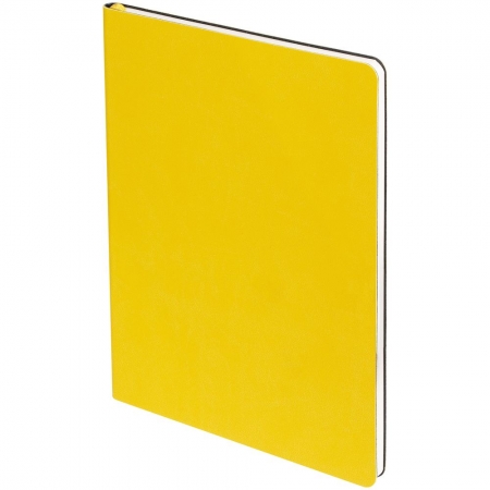 Блокнот Verso в клетку, желтый купить с нанесением логотипа оптом на заказ в интернет-магазине Санкт-Петербург