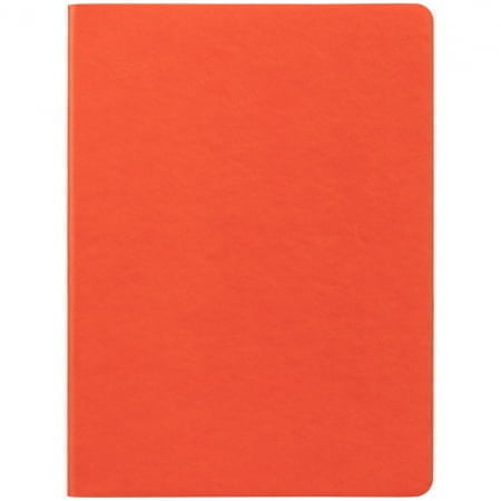 Блокнот Verso в клетку, оранжевый купить с нанесением логотипа оптом на заказ в интернет-магазине Санкт-Петербург