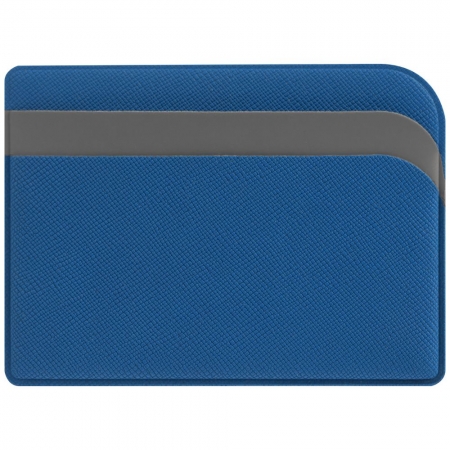 Чехол для карточек Dual, светло-синий купить с нанесением логотипа оптом на заказ в интернет-магазине Санкт-Петербург