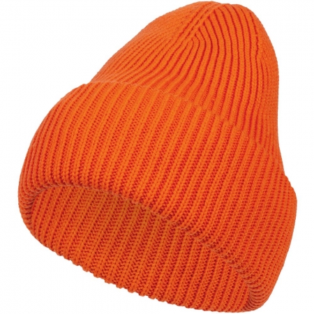 Шапка Flette, оранжевая (апельсин) купить с нанесением логотипа оптом на заказ в интернет-магазине Санкт-Петербург