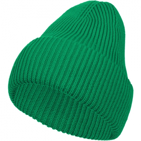Шапка Flette, зеленая купить с нанесением логотипа оптом на заказ в интернет-магазине Санкт-Петербург