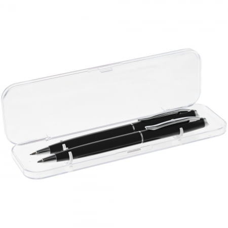Набор Phrase: ручка и карандаш, черный купить с нанесением логотипа оптом на заказ в интернет-магазине Санкт-Петербург
