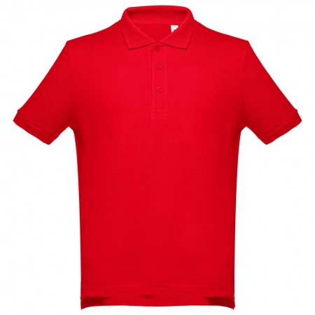 Рубашка поло мужская Adam, красная купить с нанесением логотипа оптом на заказ в интернет-магазине Санкт-Петербург