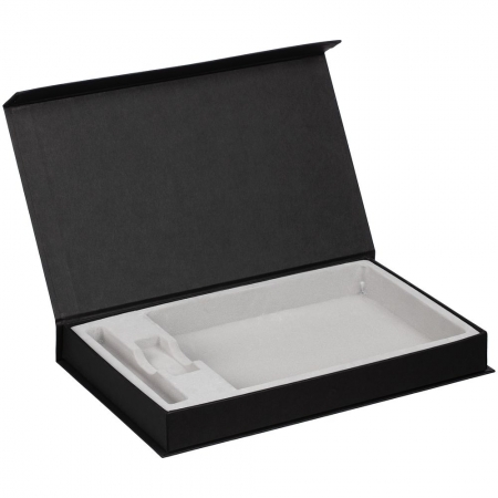Коробка Horizon Magnet под ежедневник, флешку и ручку, черная купить с нанесением логотипа оптом на заказ в интернет-магазине Санкт-Петербург
