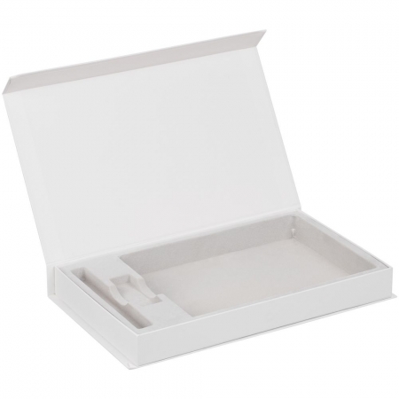 Коробка Horizon Magnet под ежедневник, флешку и ручку, белая купить с нанесением логотипа оптом на заказ в интернет-магазине Санкт-Петербург