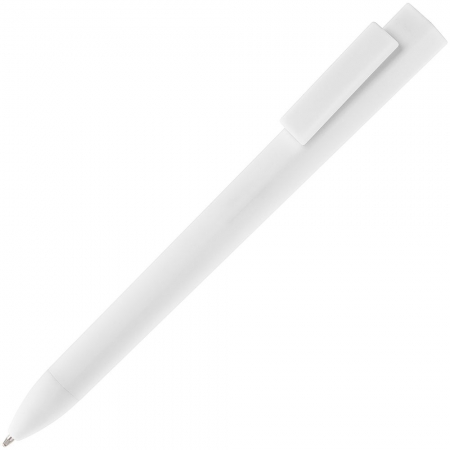 Ручка шариковая Swiper SQ Soft Touch, белая купить с нанесением логотипа оптом на заказ в интернет-магазине Санкт-Петербург