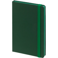 Блокнот Shall, зеленый, с белой бумагой купить с нанесением логотипа оптом на заказ в интернет-магазине Санкт-Петербург