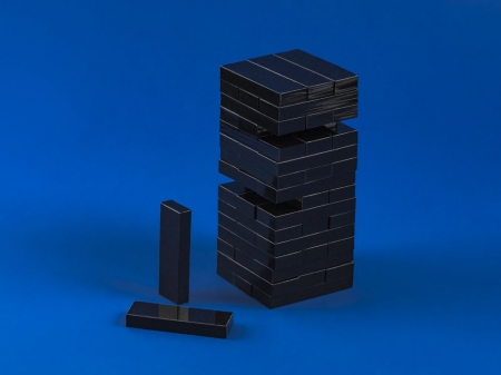 Игра Acryllic Tower, черная купить с нанесением логотипа оптом на заказ в интернет-магазине Санкт-Петербург