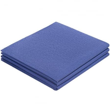 Складной коврик для занятий спортом Flatters, синий купить с нанесением логотипа оптом на заказ в интернет-магазине Санкт-Петербург