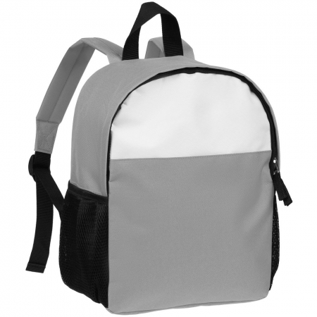 Детский рюкзак Comfit, белый с серым купить с нанесением логотипа оптом на заказ в интернет-магазине Санкт-Петербург