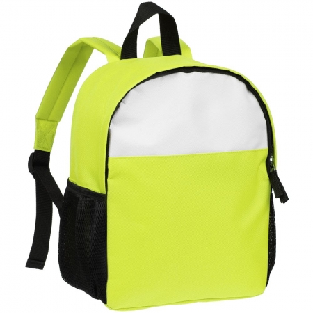 Детский рюкзак Comfit, белый с зеленым яблоком купить с нанесением логотипа оптом на заказ в интернет-магазине Санкт-Петербург